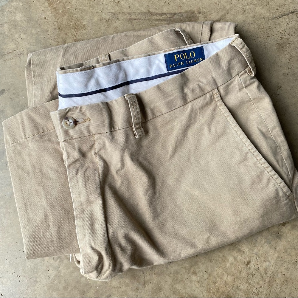 Polo Ralph Lauren blue label khaki chinos 35/32 stretch classic fit